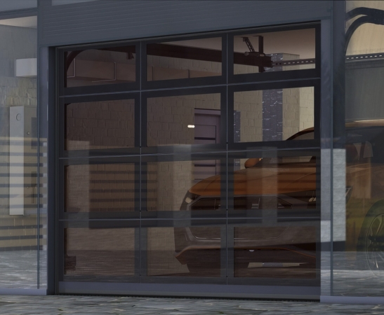 Панорамные ворота Алютех AluPro в Нальчике