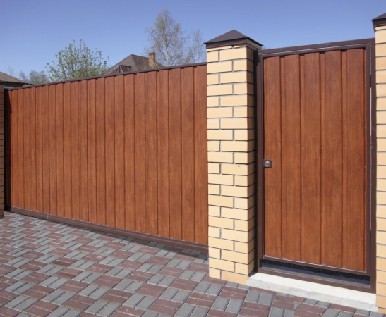 Ворота из металлического сайдинга в Нальчике